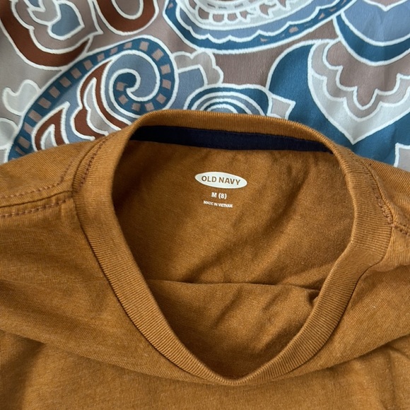 Mustard colored size 8 plain long sleeve tee - Picture 2 of 3